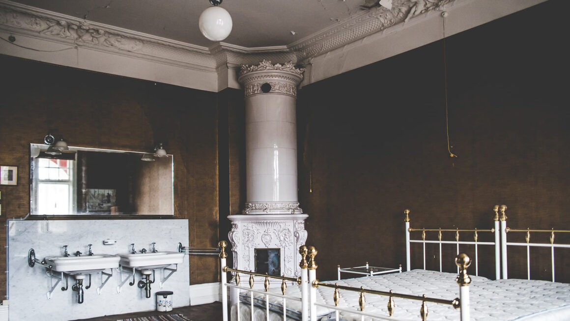 Stort sovrum Villa Strömsfors