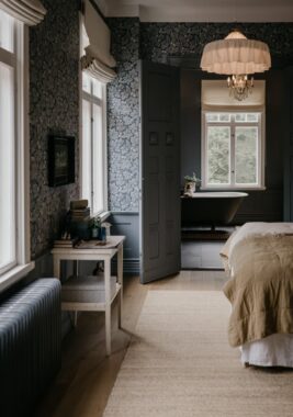 Sovrum med badrum Villa Strömsfors