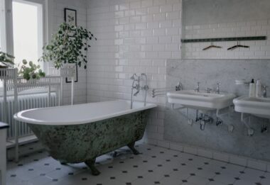 Badkar i badrum Villa Strömsfors